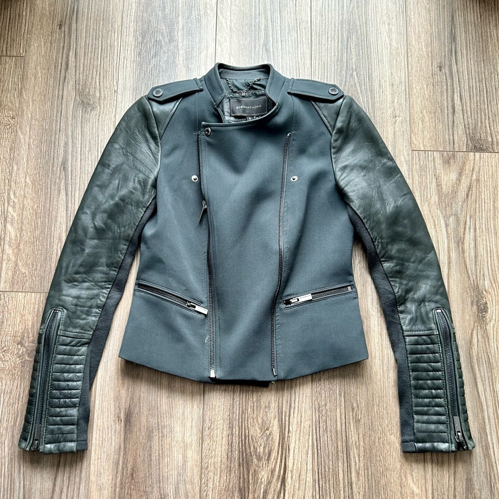 BCBGMAXAZRIA Fern Ava Moto Jacket | XS - Picture 9 of 15